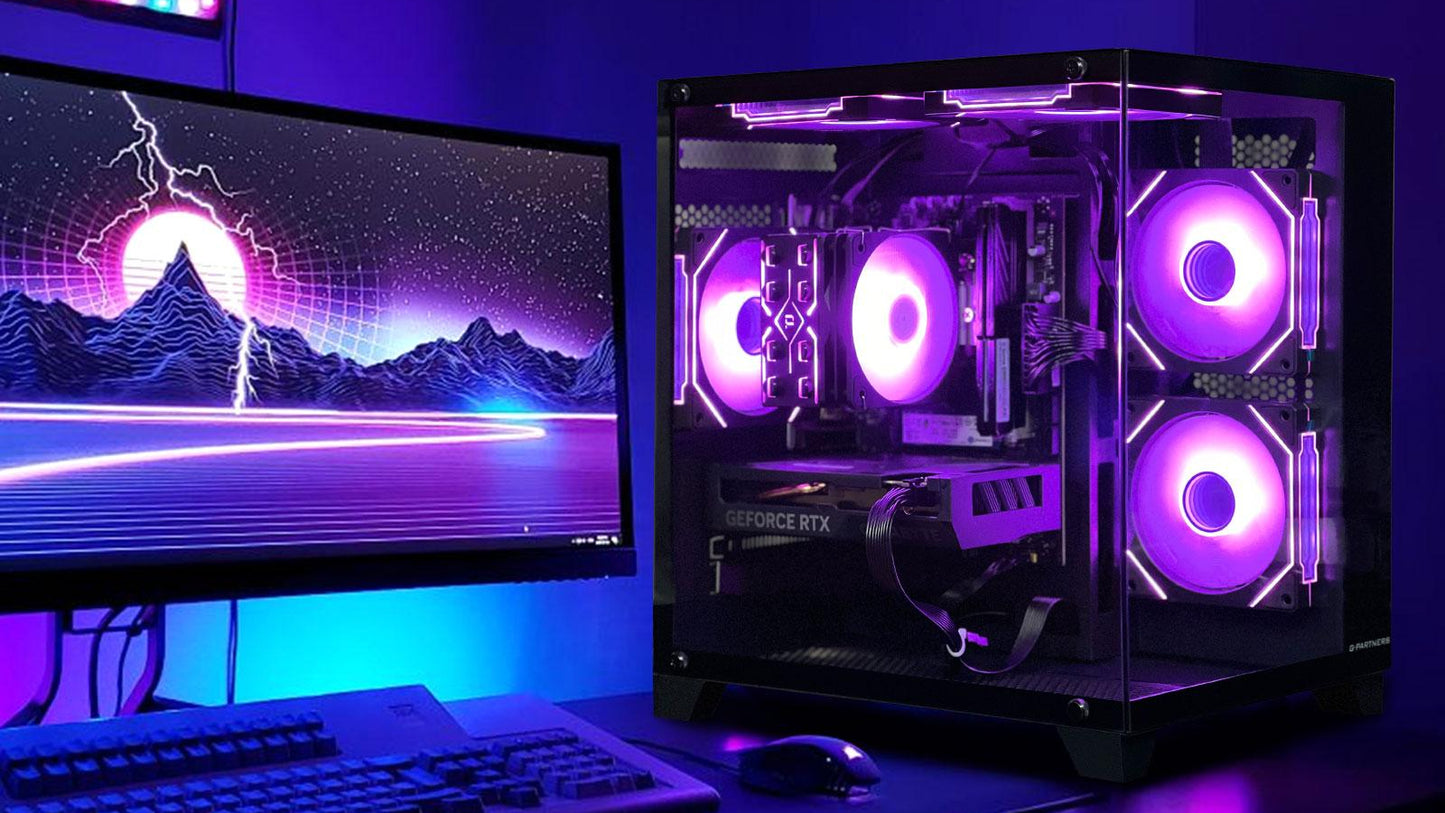 AOACE Gaming PC Desktop INTEL Core i5 14400F, NVIDIA RTX 4060 8G DLSS 3, 32GB DDR4 RAM 3200MHz,1TB NVMe PCIe4.0, Wi-Fi6E, Game Design Office console,Sea View Room