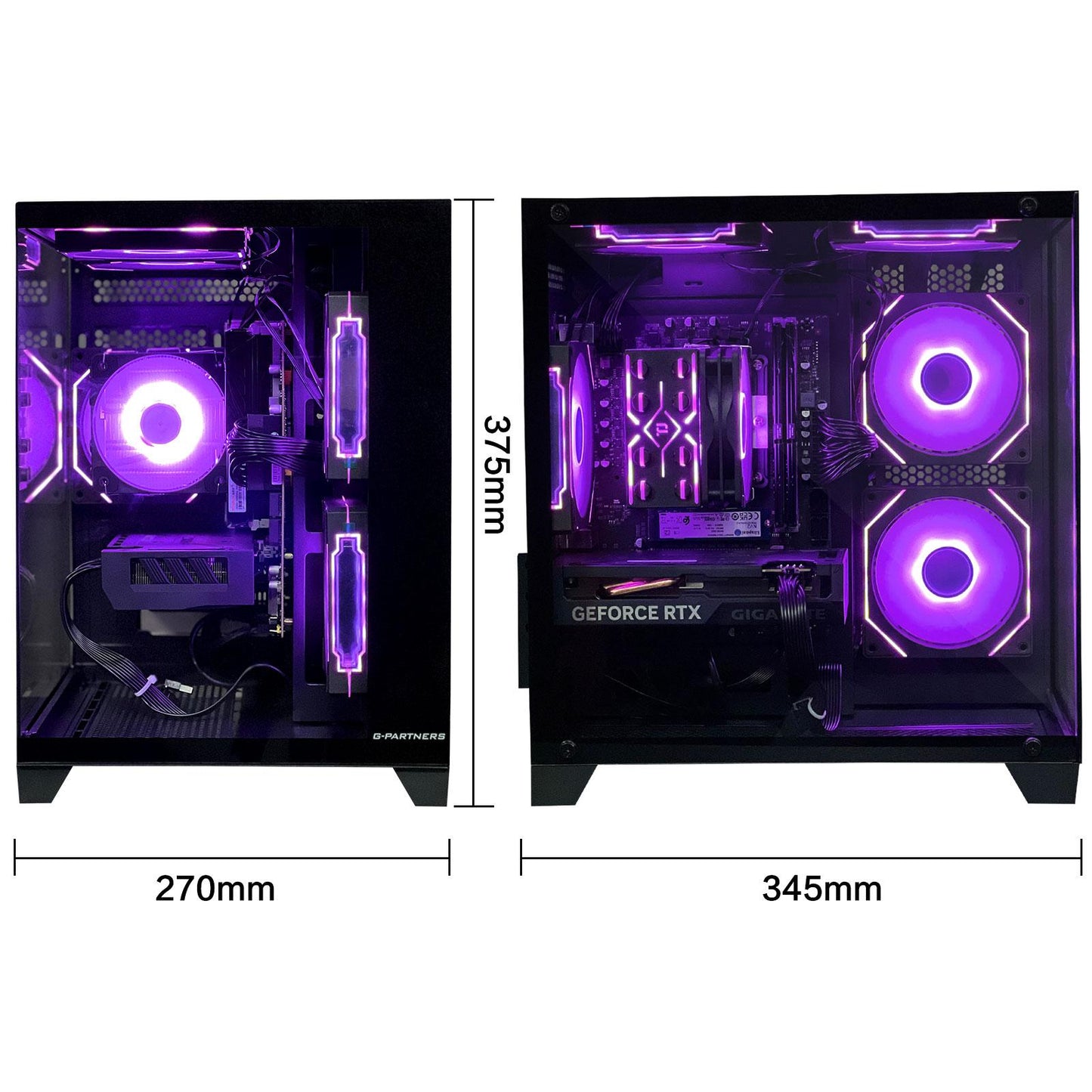 AOACE Gaming PC Desktop INTEL Core i5 14400F, NVIDIA RTX 4060 8G DLSS 3, 32GB DDR4 RAM 3200MHz,1TB NVMe PCIe4.0, Wi-Fi6E, Game Design Office console,Sea View Room