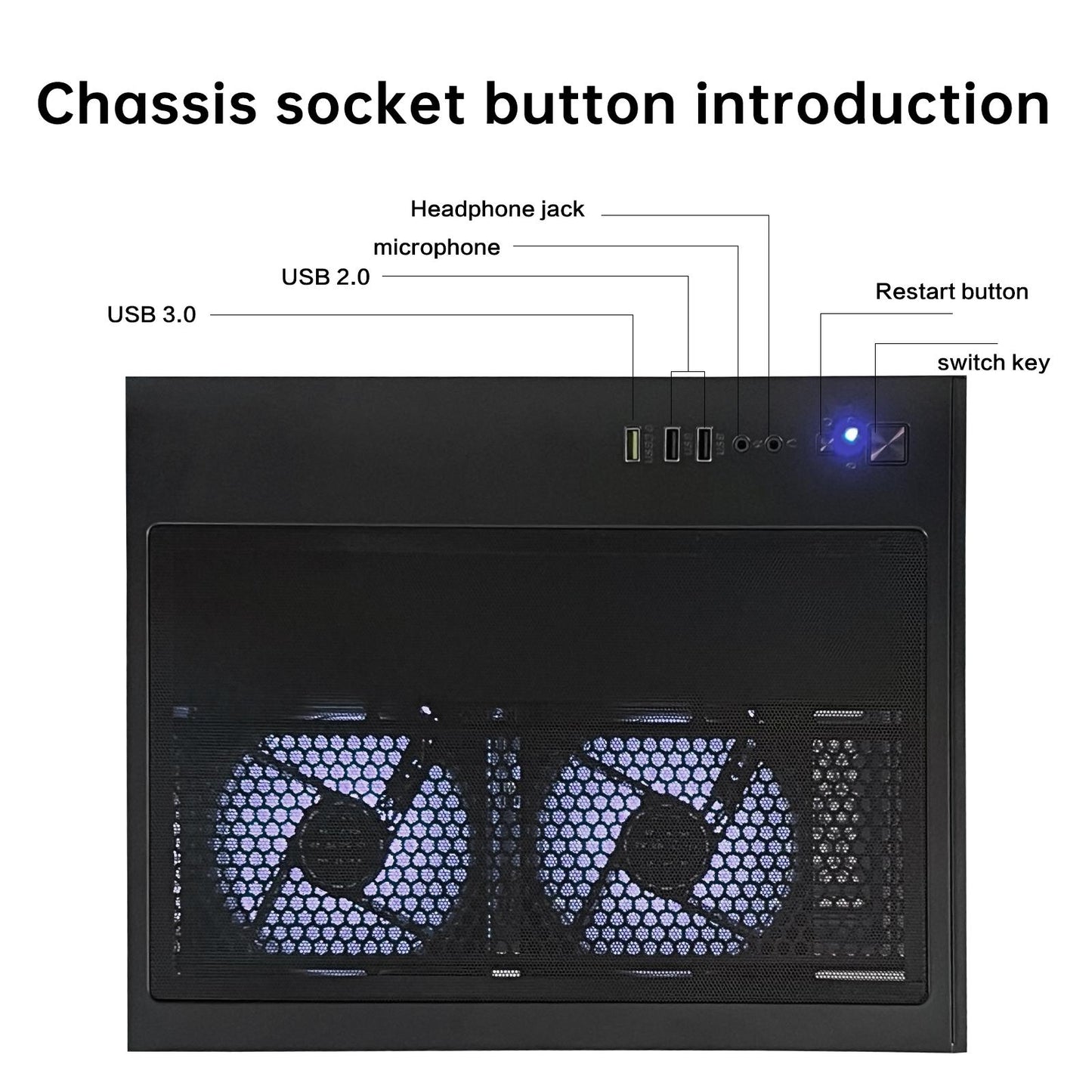 AOACE Gaming PC Desktop AMD Ryzen5 9600X, NVIDIA GeForce RTX 5070 12G DLSS 4, 32GB DDR5 RAM 6400MHz, 1TB NVMe PCIe4.0, Wi-Fi6E, Game Design Office console, Sea View Room